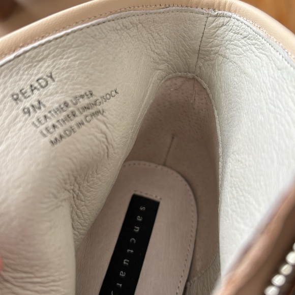 Sanctuary Ready open Toe Heeled Booties oatmeal cream ivory Size 9M leather - Picture 13 of 16